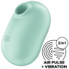 Satisfyer - Stimulateur Et Vibrateur Double Air Pulse Pro To Go 2 Vert